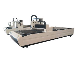 二重使用レーザーの管の切断装置、専門CNCレーザーの管の打抜き機